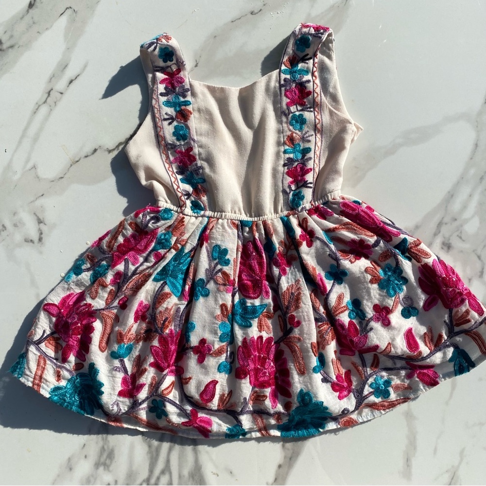 - Rue mue embroidered floral dress